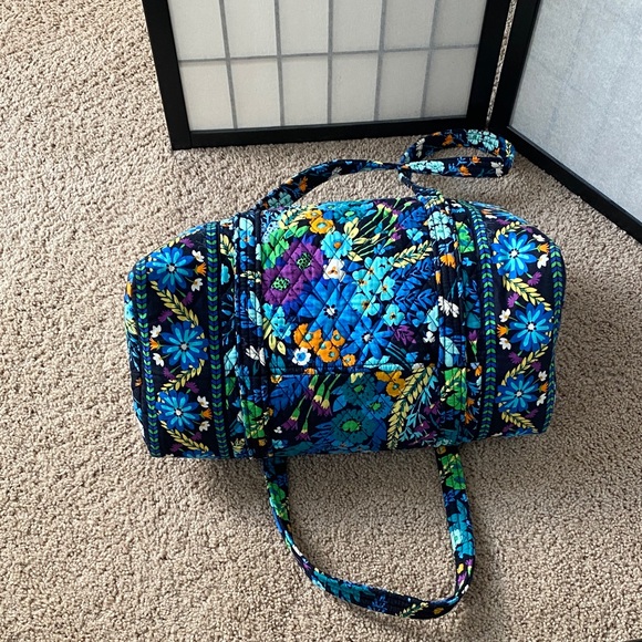 Vera Bradley Midnight Blues Travel Duffel Tote Bag - Picture 6 of 11